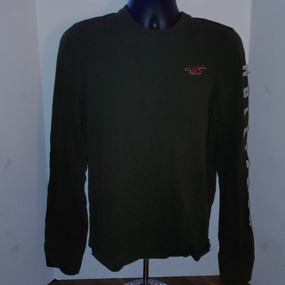 Hollister Dark Green Long Sleeve Shirt